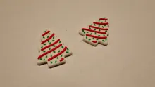 Christmas tree earrings