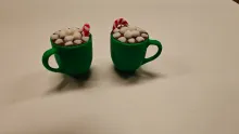 Hot chocolate earrings
